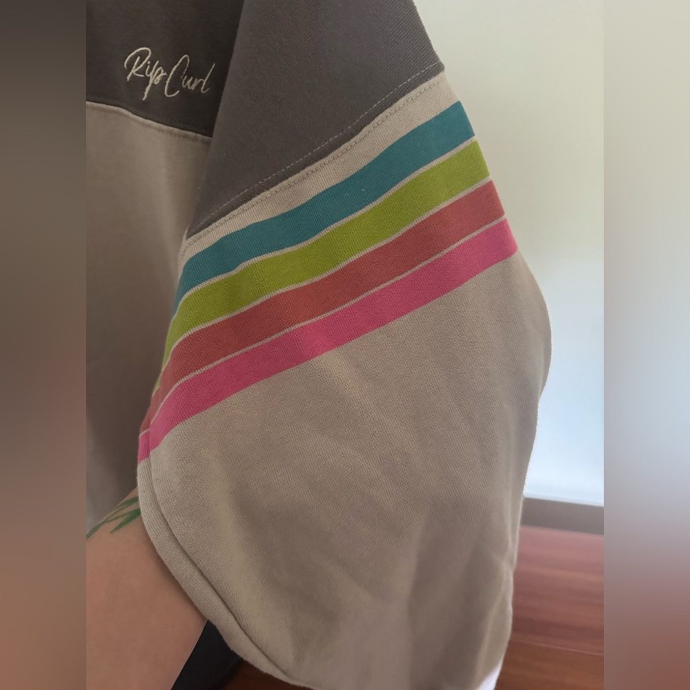 Rip Curl Surf Revival Sweatshirt & Sweatpants Set w/ Colorful Stripes - Picture 6 of 9